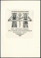 Jelzés Nélkül: Ex Libris Galambos Ferenc 1970. Rézkarc, Papír, Jelzett, 7x7 Cm - Other & Unclassified