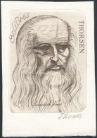 Oswin Volkamer (1930-): Ex Libris Prokop Pitter. Rézmetszet, Papír, Jelzett, 4×4.5 Cm - Otros & Sin Clasificación