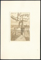 Tempinszky István (1907-1979): Ex Libris Galambos Ferenc. Rézkarc, Papír, Jelzett A Karcon,... - Otros & Sin Clasificación