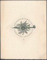 Gerhard Stauf (1924-1996): Ex Libris, Prentverzameling Johannes Souverein. Rézmetszet, Papír,... - Other & Unclassified