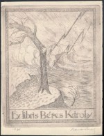 (Radványi)-Román Károly (1900-1957): Ex Libris Béres Károly, Egyedül A... - Other & Unclassified