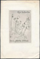 Joan François Obbes (1869-1963): Ex Libris M. C. Blöte. Rézkarc, Papír. 14x9 Cm - Other & Unclassified