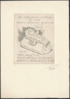 Nemes Török János (1900?-1980): Ex-libris Geruska Loránd, Gyermekáldás.... - Otros & Sin Clasificación