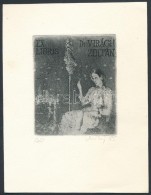 1988 Miklós Árpád (1958): Ex Libris Dr. Virágh Zoltán. Rézkarc-aquatinta,... - Other & Unclassified