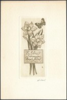 Kékesi László (1919-1993): Ex Libris Germaine Meyer-Noirel. Rézkarc, Papír,... - Otros & Sin Clasificación