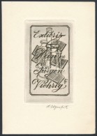 Heinrich Ilgenfritz (1899-1969): Ex Libris Hans-Jürgen Viehrig. Rézkarc, Papír, Jelzett,... - Other & Unclassified