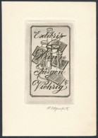 Heinrich Ilgenfritz (1899-1969): Ex Libris Hans-Jürgen Viehrig. Rézkarc, Papír, Jelzett,... - Otros & Sin Clasificación