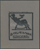 Gergely Sándor (1888-1932): Berger Henrik KönyveibÅ‘l, Erotikus Ex Libris. Klisé, Papír,... - Otros & Sin Clasificación