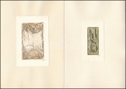 Didelyte, GraÅ¾ina (1938-2007):3 Db Ex Libris, Rézkarc, Papír, Jelzett, KülönbözÅ‘... - Other & Unclassified