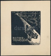 Buday György (1907-1990): Reitzer Vilmoséké, Ex Libris. Klisé, Papír, Jelzett A... - Other & Unclassified