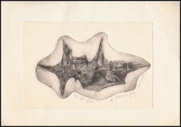 Triert Jelzéssel: Forma. Rézkarc, Papír, 9×15 Cm - Other & Unclassified