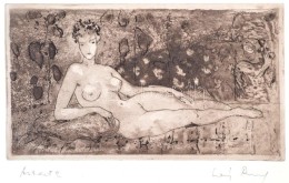 Láng Rudolf (1904-1991): Arxarte. Erotikus Rézkarc, Papír, Jelzett, 18x12 Cm - Other & Unclassified