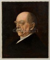 Huber Jelzéssel: Otto Von Bismarck Cca 1900. Olaj, Vászon, Restaurált, 55×45 Cm - Other & Unclassified