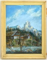 Gyimesi Lajos (?-?): Házak A Folyóparton. Olaj, Farost, Jelzett, üvegezett Keretben, 45×60... - Otros & Sin Clasificación