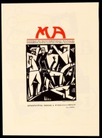 Bortnyik Sándor: MA Címlap. Szitanyomat. Készítette 1979-ben 130... - Autres & Non Classés