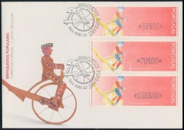 1992 3 Klf Automatabélyeg Mi 6 FDC-n - Otros & Sin Clasificación