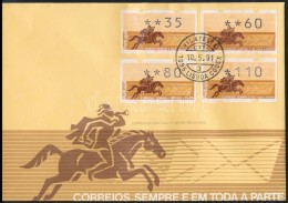 1991 4 Klf Automatabélyeg FDC-n - Otros & Sin Clasificación