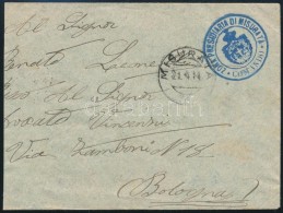 1914 Katonai Posta Levél 'MISURATA' (Líbia) - Bologna - Altri & Non Classificati
