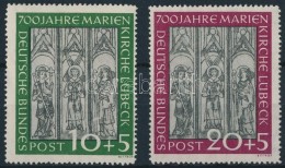 ** 1951 Marienkirche Lübeck Mi 139-140 - Sonstige & Ohne Zuordnung