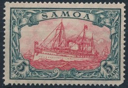** Samoa 1915 Császári Jacht Sor Záróértéke Mi 23 II B (sarokfog Hiba /... - Sonstige & Ohne Zuordnung