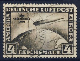 O 1930 Zeppelin Südamerikafahrt 4 RM Mi 439 (Mi EUR 400.-) Sarokfog Hiány - Otros & Sin Clasificación