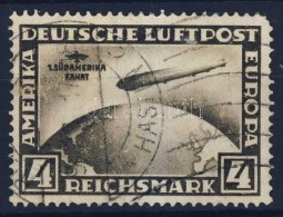 O 1930 Zeppelin Südamerikafahrt 4 RM Mi 439 (Mi EUR 400.-) Sarokfog Hiány - Autres & Non Classés