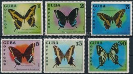 ** 1972 Pillangó Sor 6 értéke Mi 1802-1808 (hiányzik/missing Mi 1805) - Altri & Non Classificati