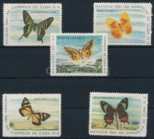 ** 1961 Pillangó Sor Záróértékei Mi 741-745 - Sonstige & Ohne Zuordnung