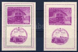 ** 1949 100 éves A Vasút Blokksor Mi 4A + B - Other & Unclassified