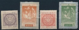 * 1925 Ezüstlakodalom Sor Mi 172-175 (Mi 175 Sarokhiba / Corner Fault) - Other & Unclassified