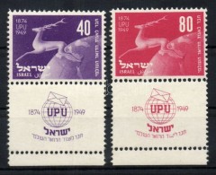 ** 1950 Felvétel Az UPU-ba Tabos Sor / Set With Tab Mi 28-29 - Other & Unclassified