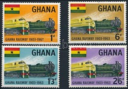 ** 1963 60 éves A Ghánai Vasút Sor Mi 162-165 - Altri & Non Classificati