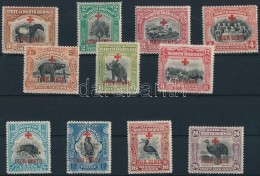 ** 1918 Vöröskereszt Felülnyomott Sor 11 értéke Mi 179-189 - Altri & Non Classificati