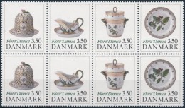 ** 1990 Porcelánok Nyolcastömb Mi 977-980 - Altri & Non Classificati