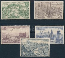 ** 1955 Városok Madártávlatból Sor Mi 894-898 - Altri & Non Classificati