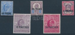 * Törökország 1902 Forgalmi Bélyeg Sor / Definitive Stamp Set Mi 8-12 - Autres & Non Classés