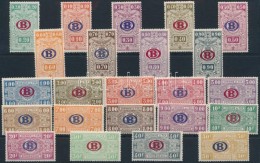 ** 1940 Vasúti Csomagbélyegek Sor Mi 202-224 - Altri & Non Classificati