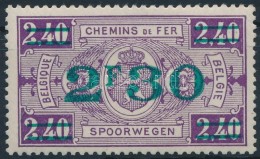 ** 1924 Vasúti Csomagbélyeg 2,30Fr/ 2,40Fr Felülnyomással Mi 156 - Otros & Sin Clasificación