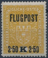 * 1918 RepülÅ‘ 2.50Kr 11 1/2 Fogazással, Mi 226xIB Rendkívül Ritka! - Altri & Non Classificati