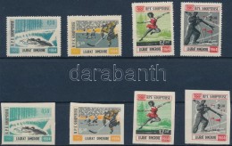 ** 1963 Olimpia Fogazott és Vágott Sor Mi 793-796 + 798-801 - Otros & Sin Clasificación