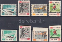 ** 1963 Téli Olimpia Fogazott és Vágott Sor Mi 793-796 + 798-802 - Altri & Non Classificati