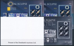 ** 2016 Total Eclipse (Napfogyatkozás) Angol NyelvÅ± Emlékív 4 Db-os Garnitúra Azonos... - Otros & Sin Clasificación