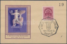 O 1941/7 V. BélyeggyÅ±jtési Propaganda Emlékblokk (10.000) (betapadásnyom) - Other & Unclassified