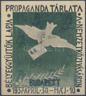 ** 1937/3b BélyeggyÅ±jtÅ‘k Lapja Propaganda Tárlata Emlékblokk (6.500) - Other & Unclassified