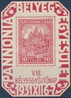 ** 1931/2a VIII. BélyeggyÅ±jtÅ‘nap Emlékív (10.000) - Other & Unclassified