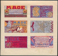 ** 1918/a MAOE Kiállítás Levélzáró Hatostömb... - Otros & Sin Clasificación