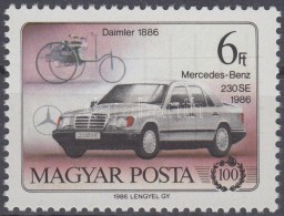 ** 1986 100 éves Az Autó 6Ft, A Mercedes Ezüst SzínÅ± Emblémája Az... - Sonstige & Ohne Zuordnung