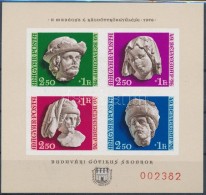 ** 1976 Budavári Gótikus Szobrok Blokk ,,A Magyar Posta Ajándéka' - Autres & Non Classés