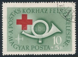 O 1957 Postáskórház 10+5Ft, Fehér Folt A '+' Jelben - Sonstige & Ohne Zuordnung