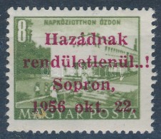 ** 1956 Soproni Kiadás Épületek 8f Garancia Nélkül - Autres & Non Classés